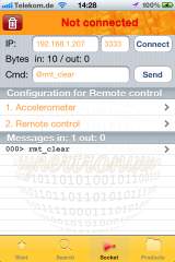 DeviLAN App remote control